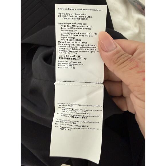 Boss Hugo Boss Womens Cap Sleeve Side Panel Sheath Dress Black Size 12 Office - Picture 16 of 16